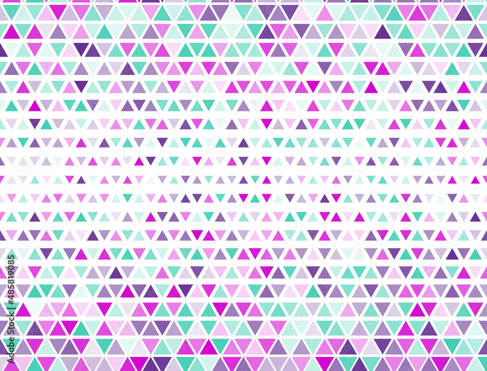 Intricate triangles halftone backdrop. Triangular fade elements banner backdrop. Pixel