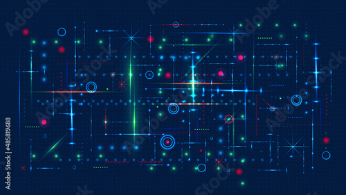 Abstract circuit board technology background in concept of technology, digital, science.
