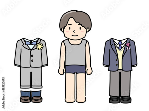 着せ替え男の子　正装制服