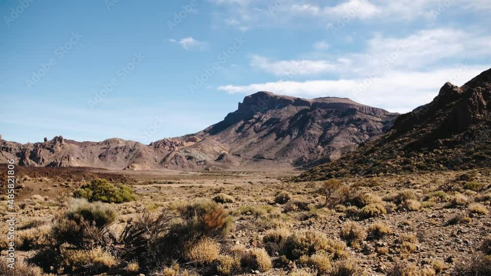 Volcanic nature landscape by the Mount Teide volcano in Tenerife, Canaries, Spain Volcanic nature landscape by the Mount Teide volcano in Tenerife, Canaries, Spain