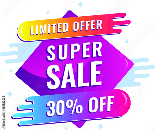 Supersale special offer banner