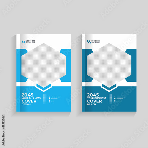 Creative corporate book cover design template