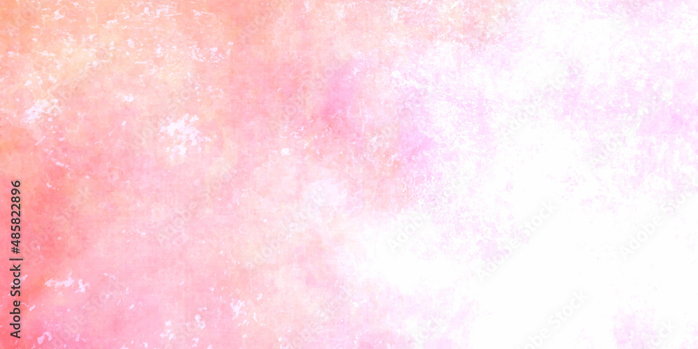 pink watercolor background abstract pink colored background / blurred multicolored clouds, Retro soft pastel pink watercolour background painted on white paper texture. Abstract coral shades aquarelle