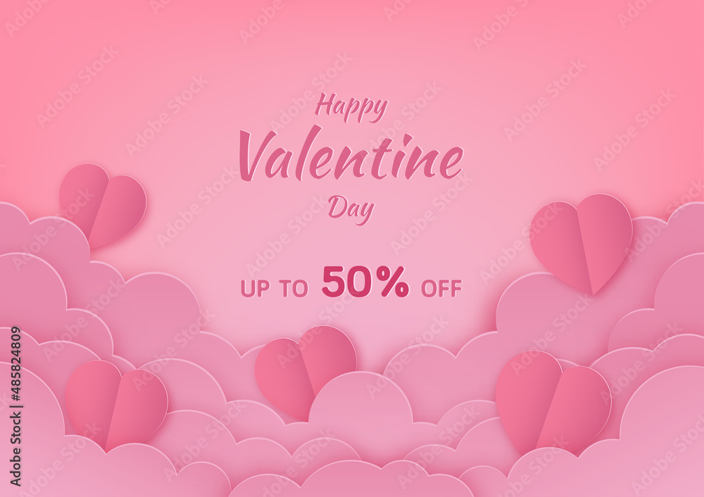 Happy valentines day, holiday greeting card background