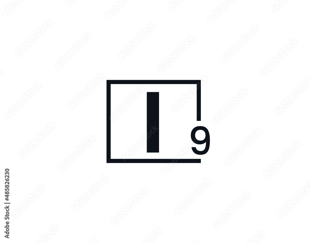 I9, 9I Initial letter logo I9, 9I Initial letter logo