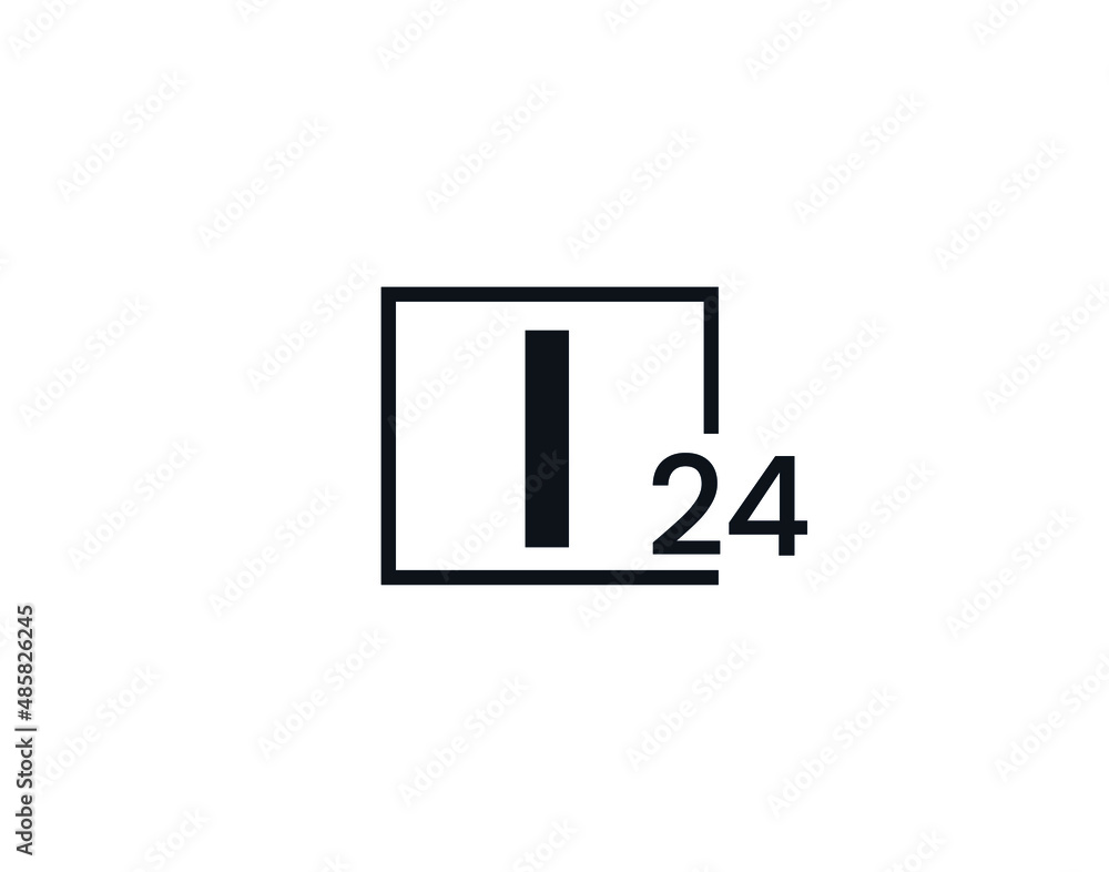 Obraz premium I24, 24I Initial letter logo