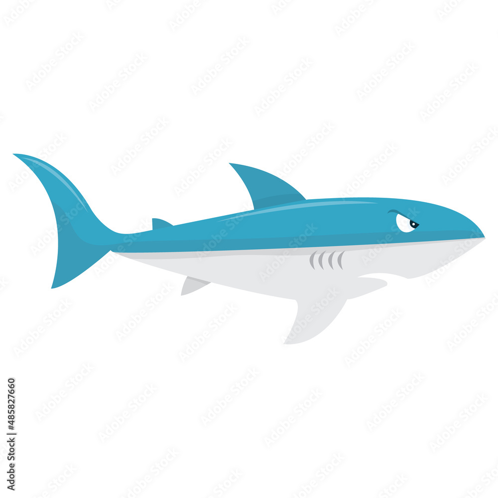 Obraz premium Cartoon shark