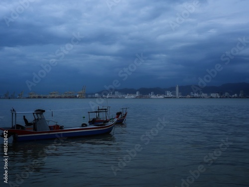 boats on the sea