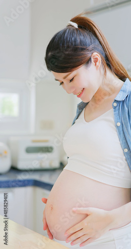 Free Download Asian pregnant woman take vitamin - GFXLoad