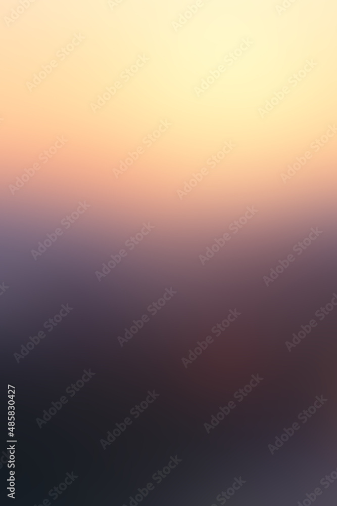 Blurred violet and yellow background with modern tech abstract blurred color gradient patterns. Smooth template for brochures, posters, banners, flyers, cards, apps