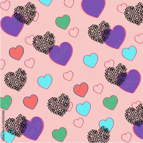  background with hearts