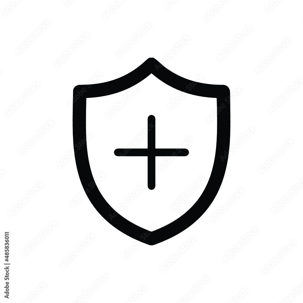 Aid first or medicine shield icon Aid first or medicine shield icon