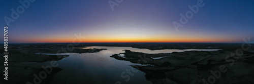 Sunrise Panorama Aerial View