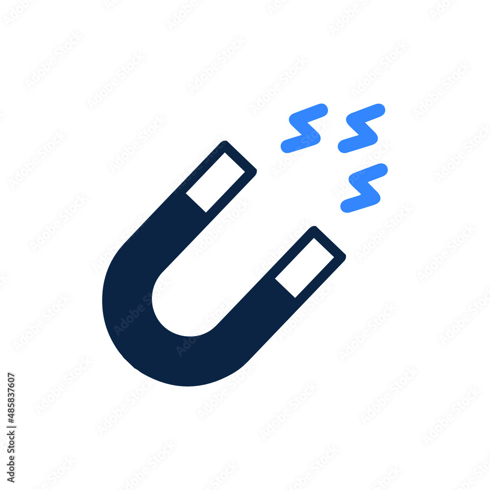 Electromagnet or magnets icon Electromagnet or magnets icon