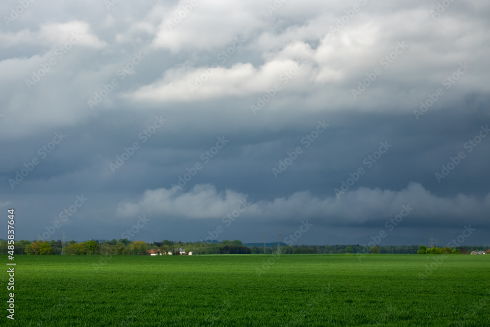 impending squall with rain, impending hurricane, impending rain, approaching storm, Prairie Storm, the storm is coming, approaching storm, thunderstorm, tornado, mesocyclone, climate, Shelf cloud