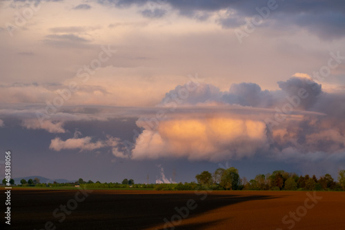 impending squall with rain, impending hurricane, impending rain, approaching storm, Prairie Storm, the storm is coming, approaching storm, thunderstorm, tornado, mesocyclone, climate, Shelf cloud