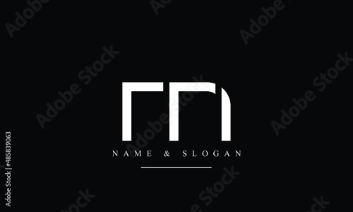 RM, MR, R, M abstract letters logo monogram