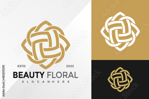 Abstract Beauty Floral Logo Design Vector illustration template