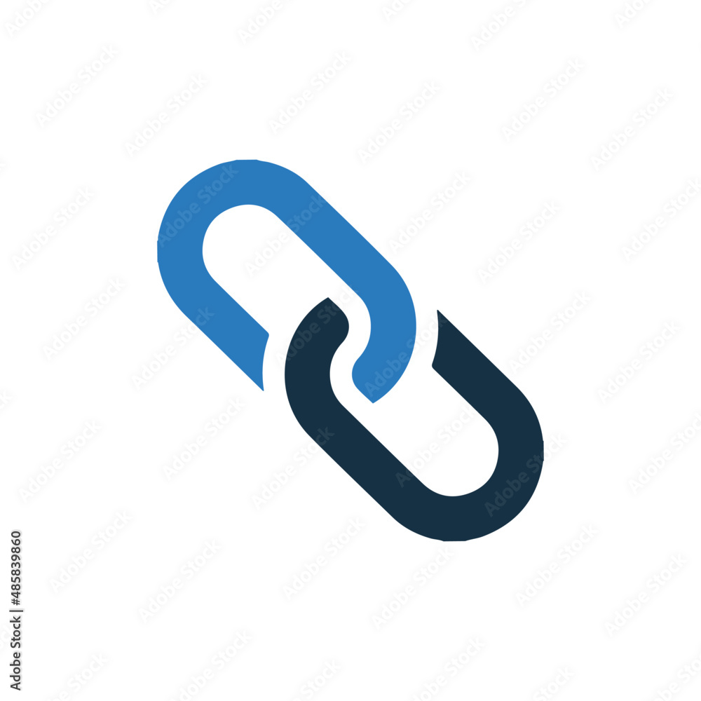 Link and hyperlink or linkage icon Link and hyperlink or linkage icon