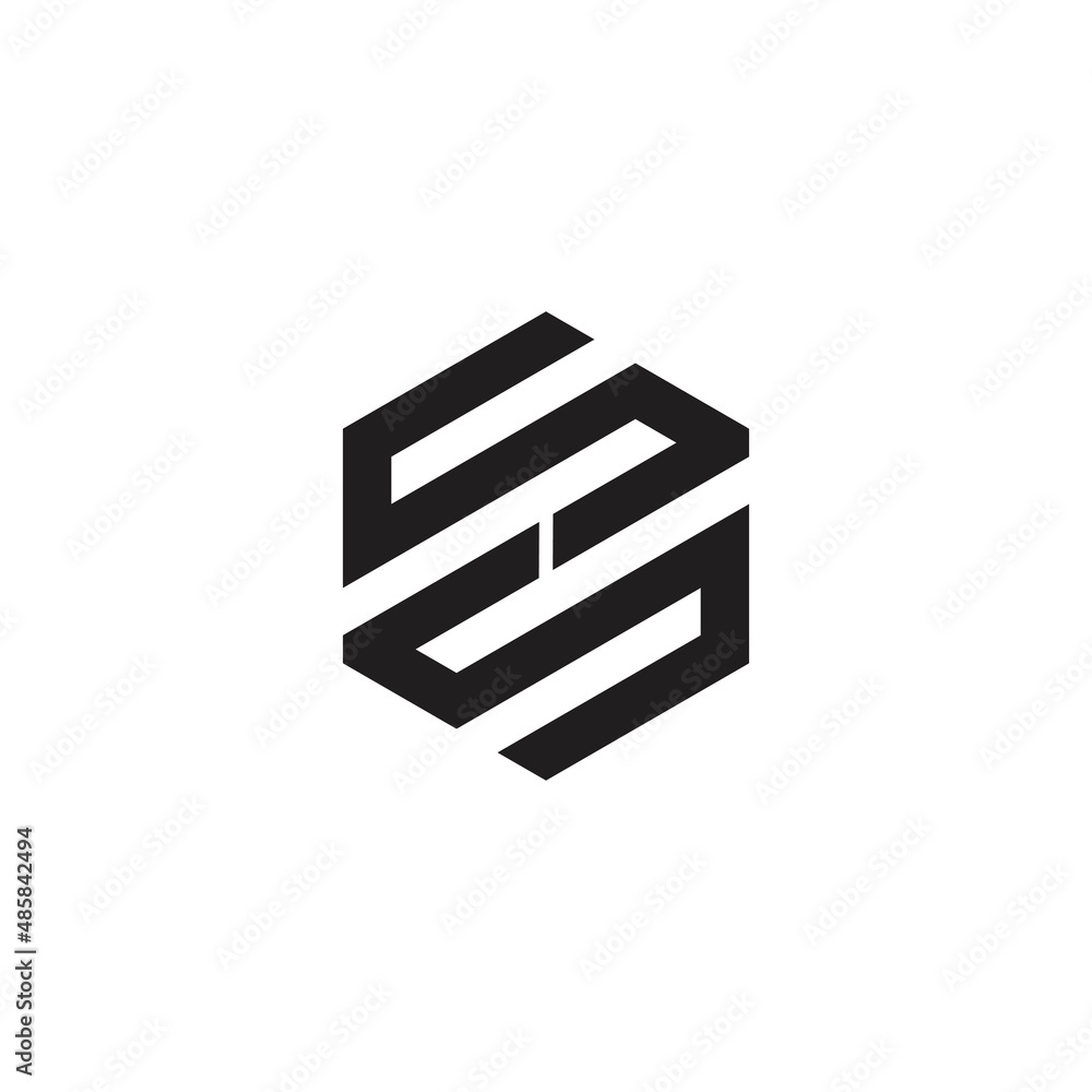 SS or S initial letter logo design vector. Stock Vector | Adobe Stock