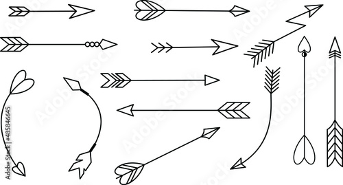 Set of arrows vector illustration