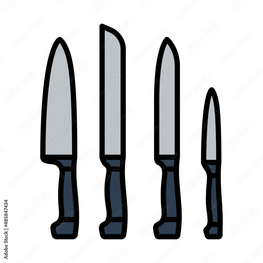 Kitchen Knife Set Icon