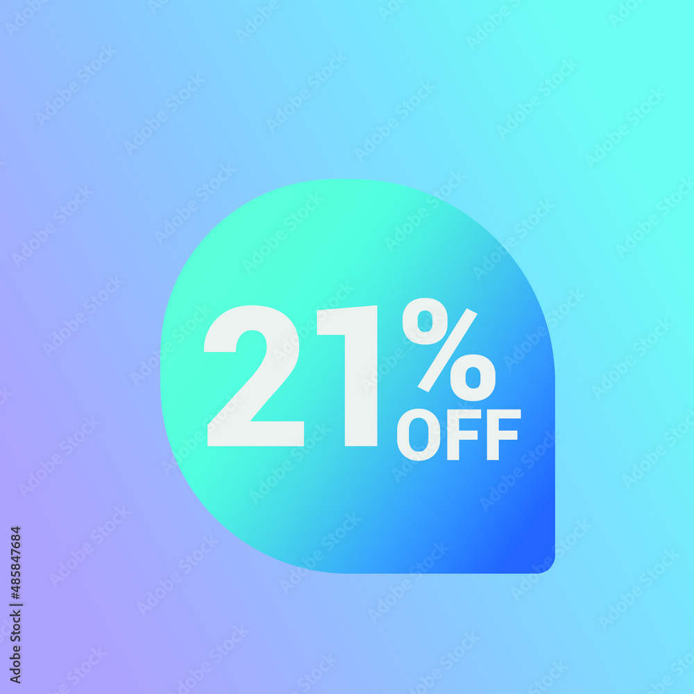 21% off Sale banner offer ad discount promotion vector banner. price discount offer. season sale promo sticker colorful background 21% off Sale banner offer ad discount promotion vector banner. price discount offer. season sale promo sticker colorful background