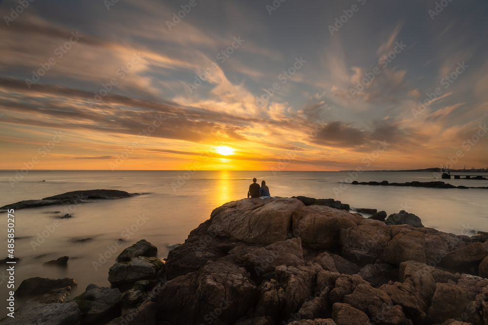 Obraz premium sunset on the beach
