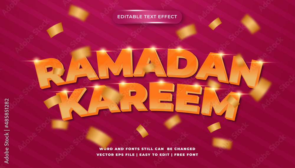 ramadan shine editable text effect