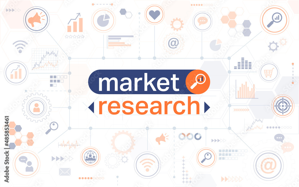 Market research horizontal web banner