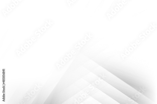 Abstract white and gray color, modern design background with geometric shape. Vector illustration.