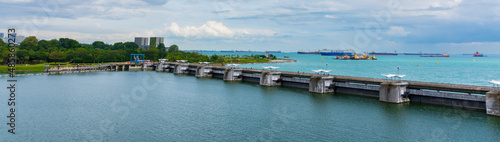 Singapore Marina Barrage seaview
