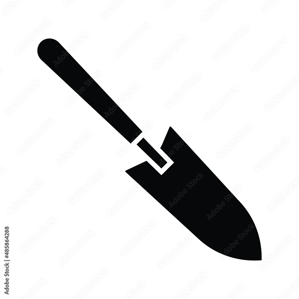 Hand plant shovel icon. Isometric of hand plant shovel vector icon for web design isolated on white background Hand plant shovel icon. Isometric of hand plant shovel vector icon for web design isolated on white background
