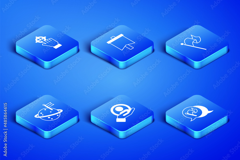 Set Flag, Target, Hand for search people, Moon with flag, and icon. Vector Set Flag, Target, Hand for search people, Moon with flag, and icon. Vector