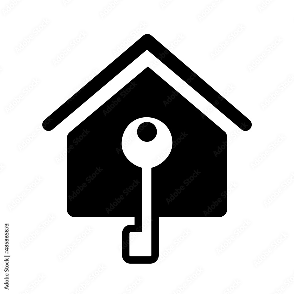 Turnkey house icon. House or home ready for moving in. Vector Illustration Turnkey house icon. House or home ready for moving in. Vector Illustration