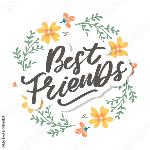 Best Friend Forever Friendship Day soul sister with heart lettering design best friend forever bff besties