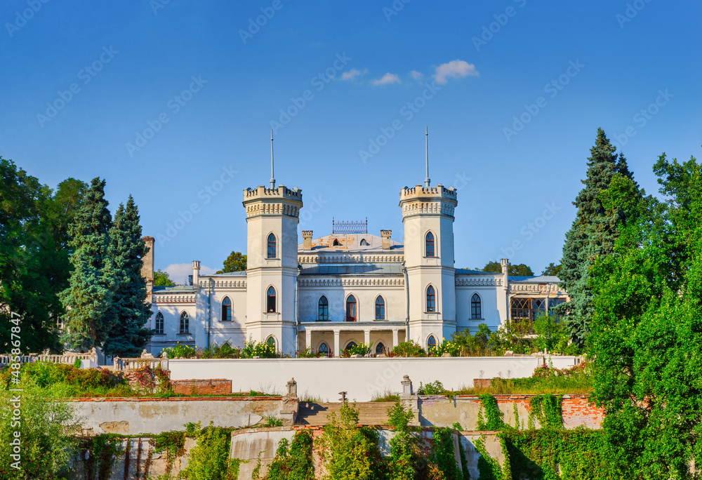 Fototapeta premium Front view of castle