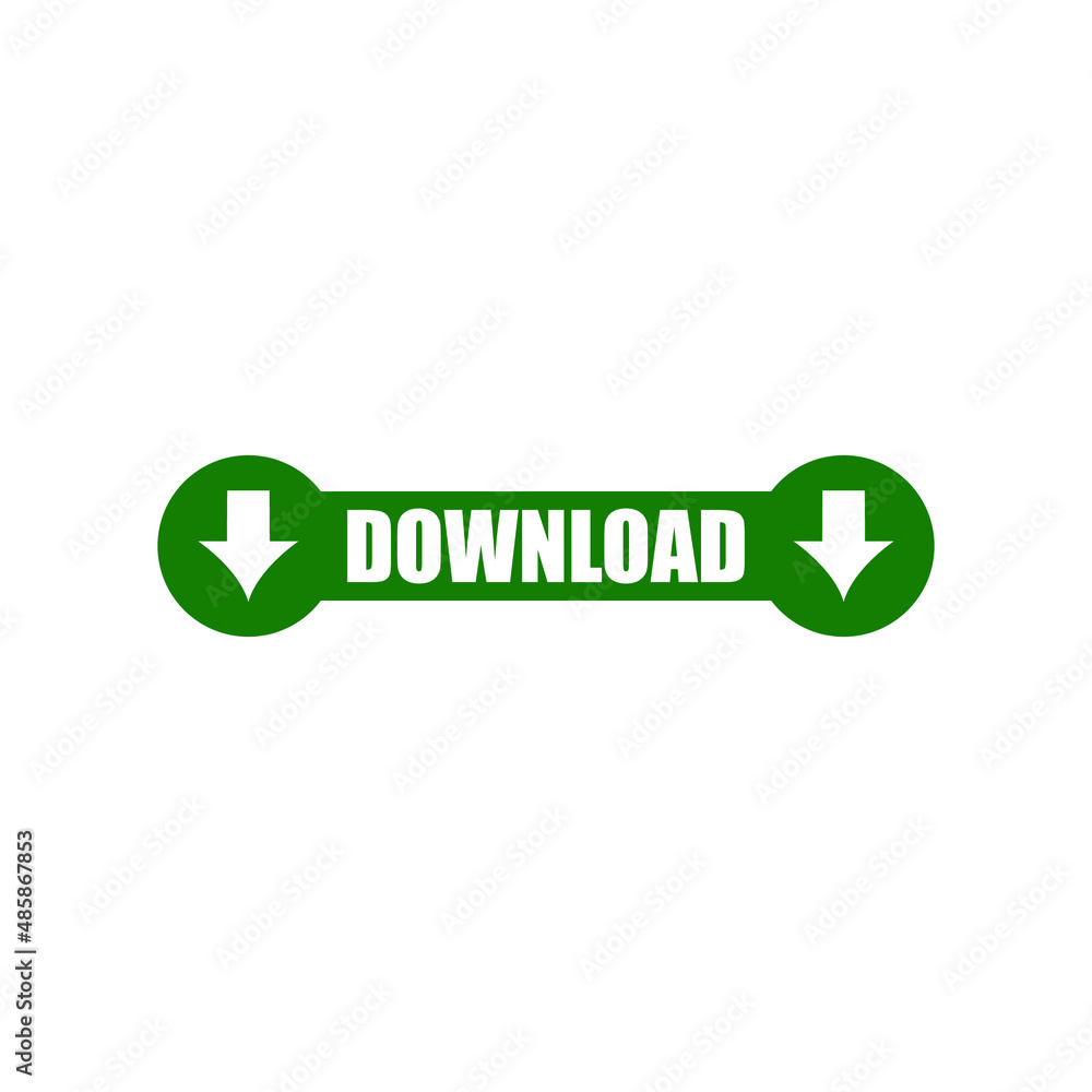 Download button vector. Download button with an arrow and text download. Beautiful download button. Green download button Download button vector. Download button with an arrow and text download. Beautiful download button. Green download button