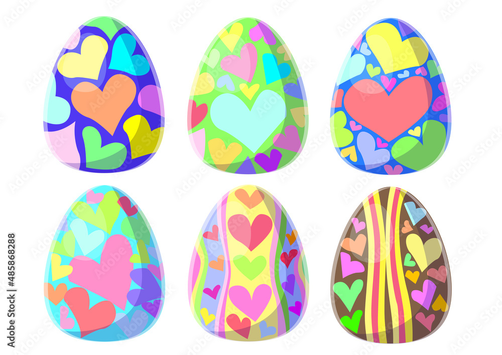 easter egg heart design colorful and pattern on white background illustration vector
easter egg heart design colorful and pattern on white background illustration vector