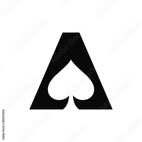 Ace of Spades Logo can be use for icon, sign, logo and etc