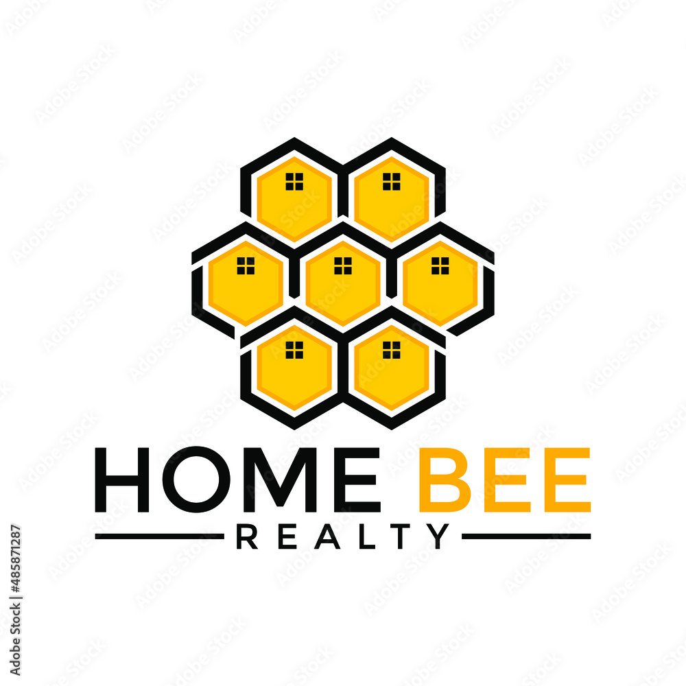 Home Bee Logo can be use for icon, sign, logo and etc Home Bee Logo can be use for icon, sign, logo and etc