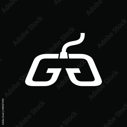 GG Joystick Logo can be use for icon, sign, logo and etc