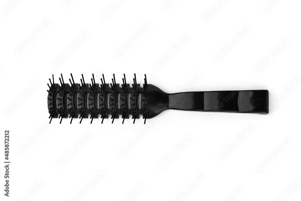 Black comb isolated on white background. Black comb isolated on white background.