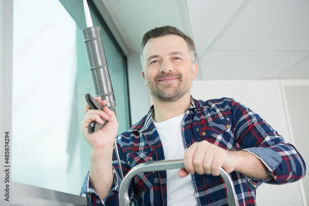 construction worker working on contractor site