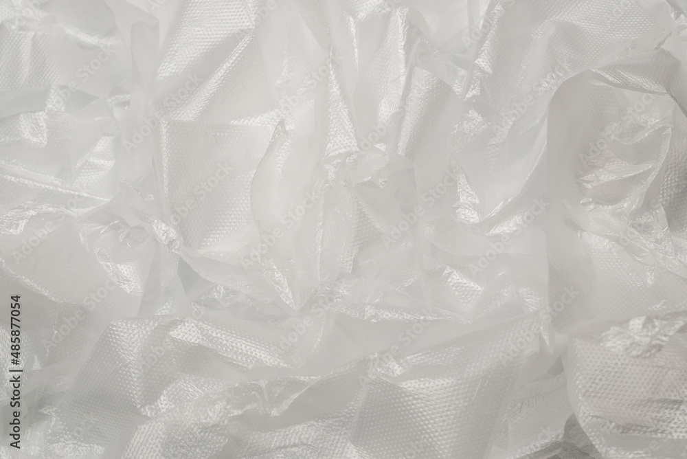 Obraz premium Plastic wihite background. Top view.