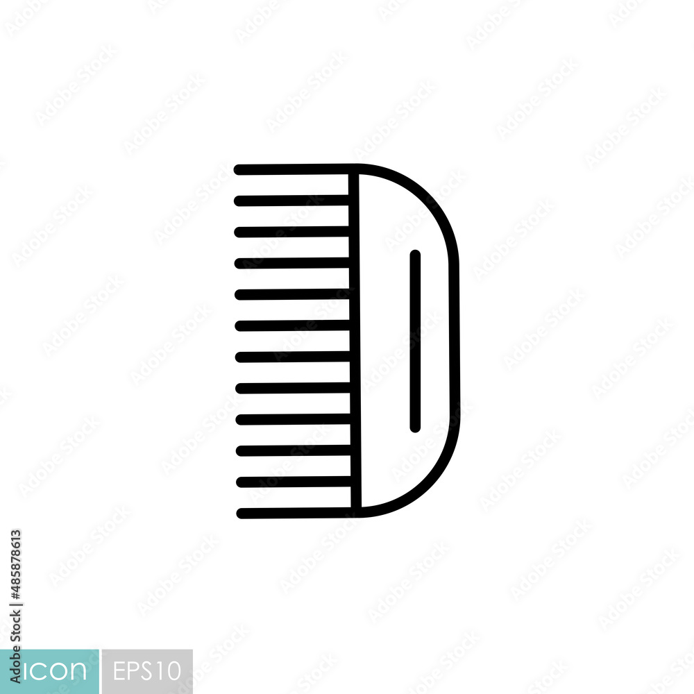 Hairbrush baby vector isolated icon Hairbrush baby vector isolated icon