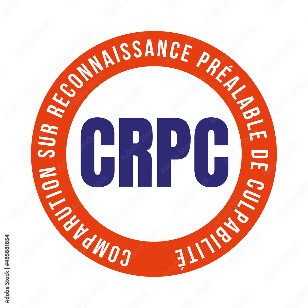 Symbole CRPC, comparution sur reconnaissance préalable de culpabilité