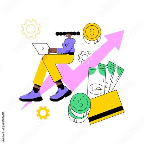 Investment fund abstract concept vector illustration. Investment trust, shareholder scheme, fund creation, business opportunities, corporate venture capital, hedge fund leverage abstract metaphor.