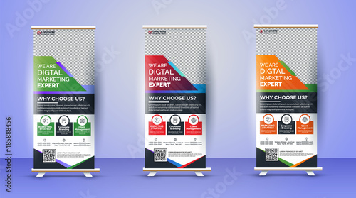 Corporate Roll-up Banners, Set of roll up banner, roll up banner, banner, Corporate banner design, Pop up banner design, Creative banner, Banner eps