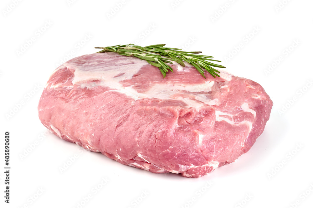 Fresh pork meat, isolated on white background. High resolution image. Fresh pork meat, isolated on white background. High resolution image.